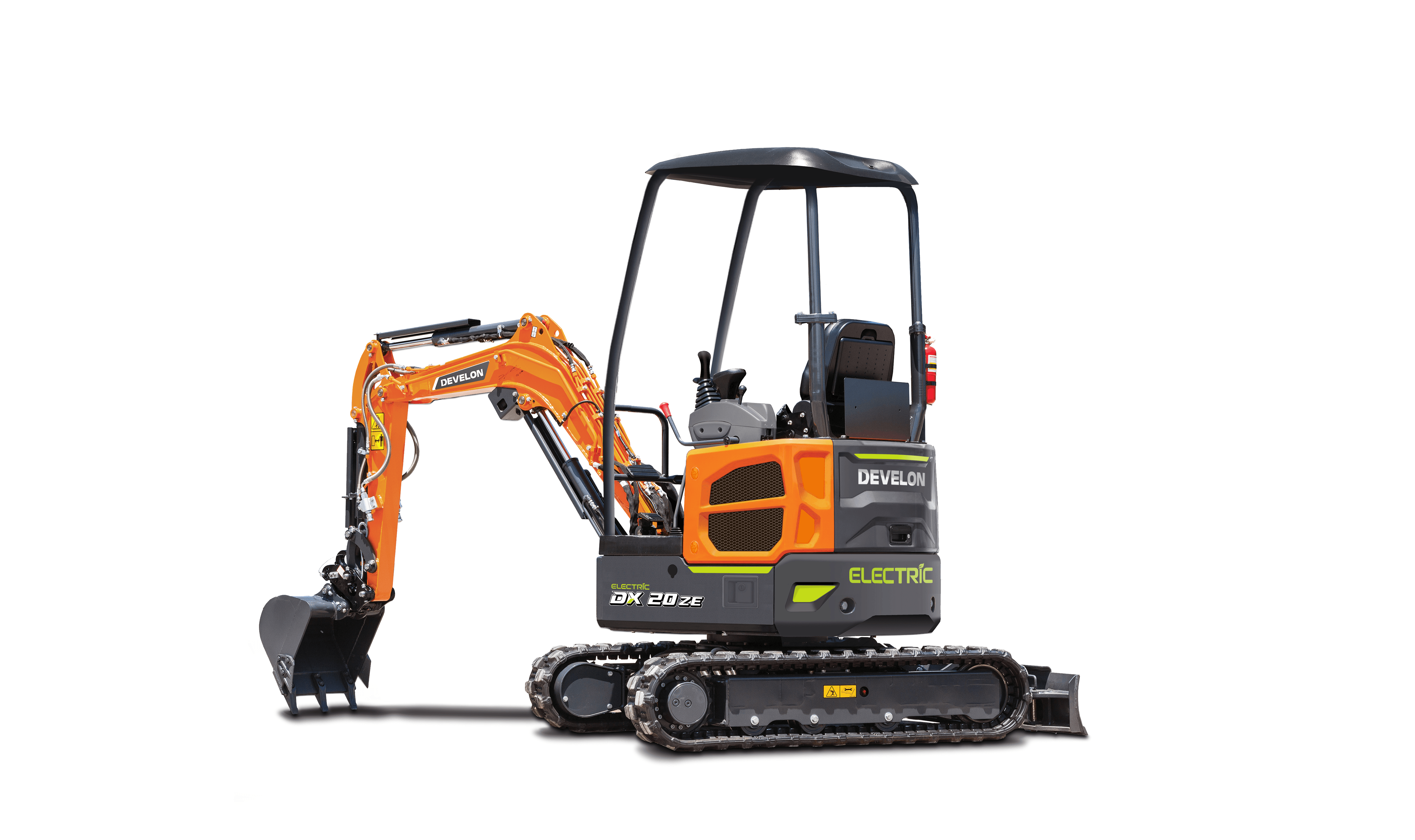Develon updates the DX20ZE-7 electric mini excavator -
