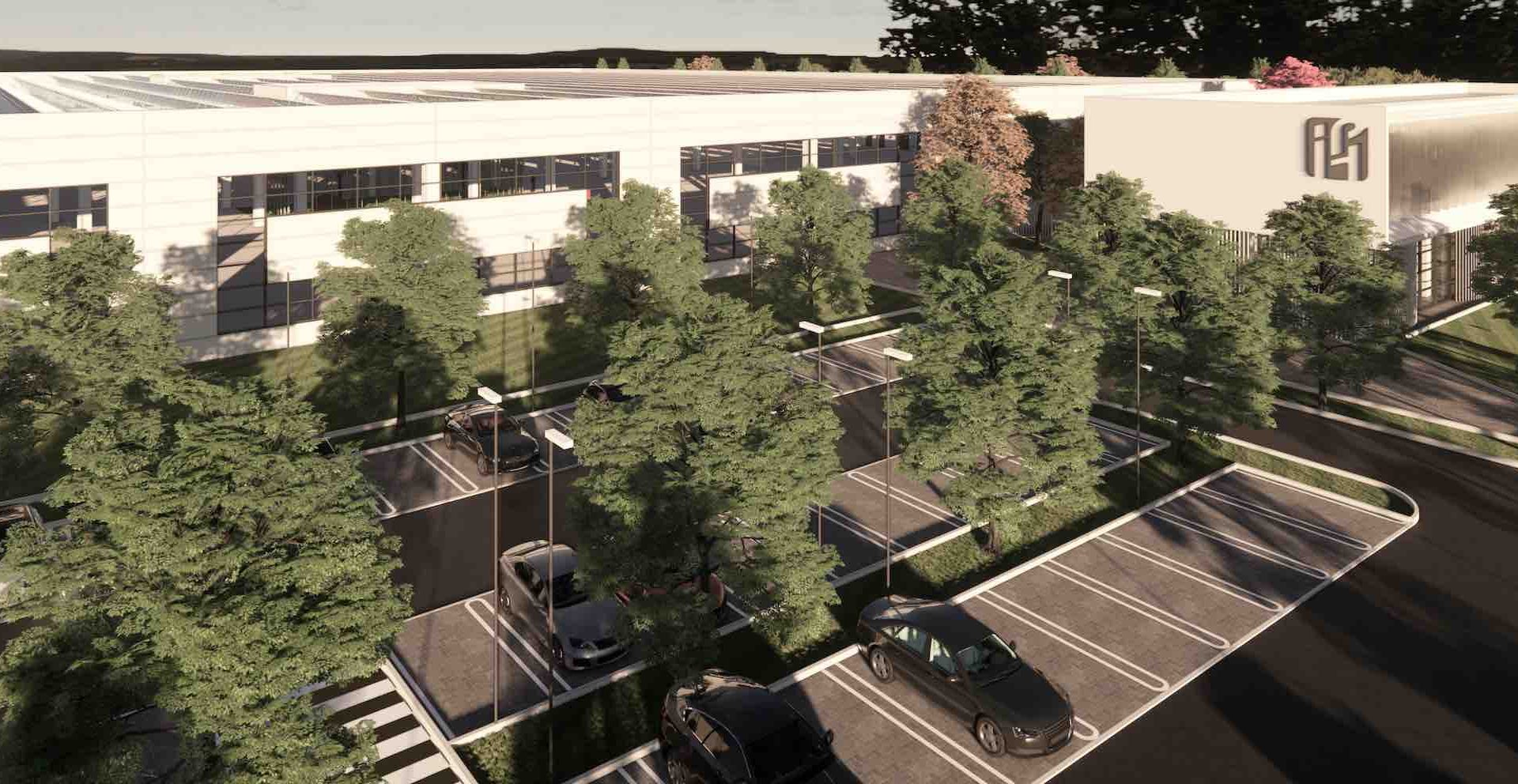 The foundation stone of the new Interpump Hydraulics headquarters