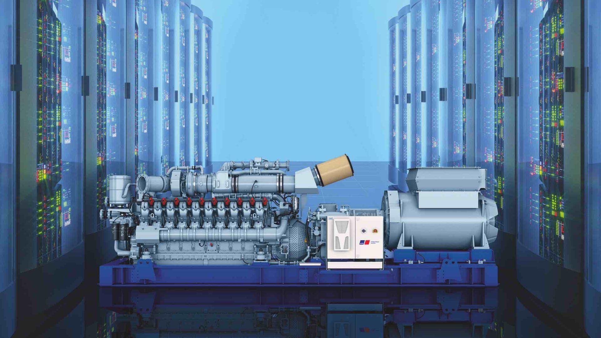 Engine Server Photo Rolls-Royce gas engines for data centers - Powertrain International